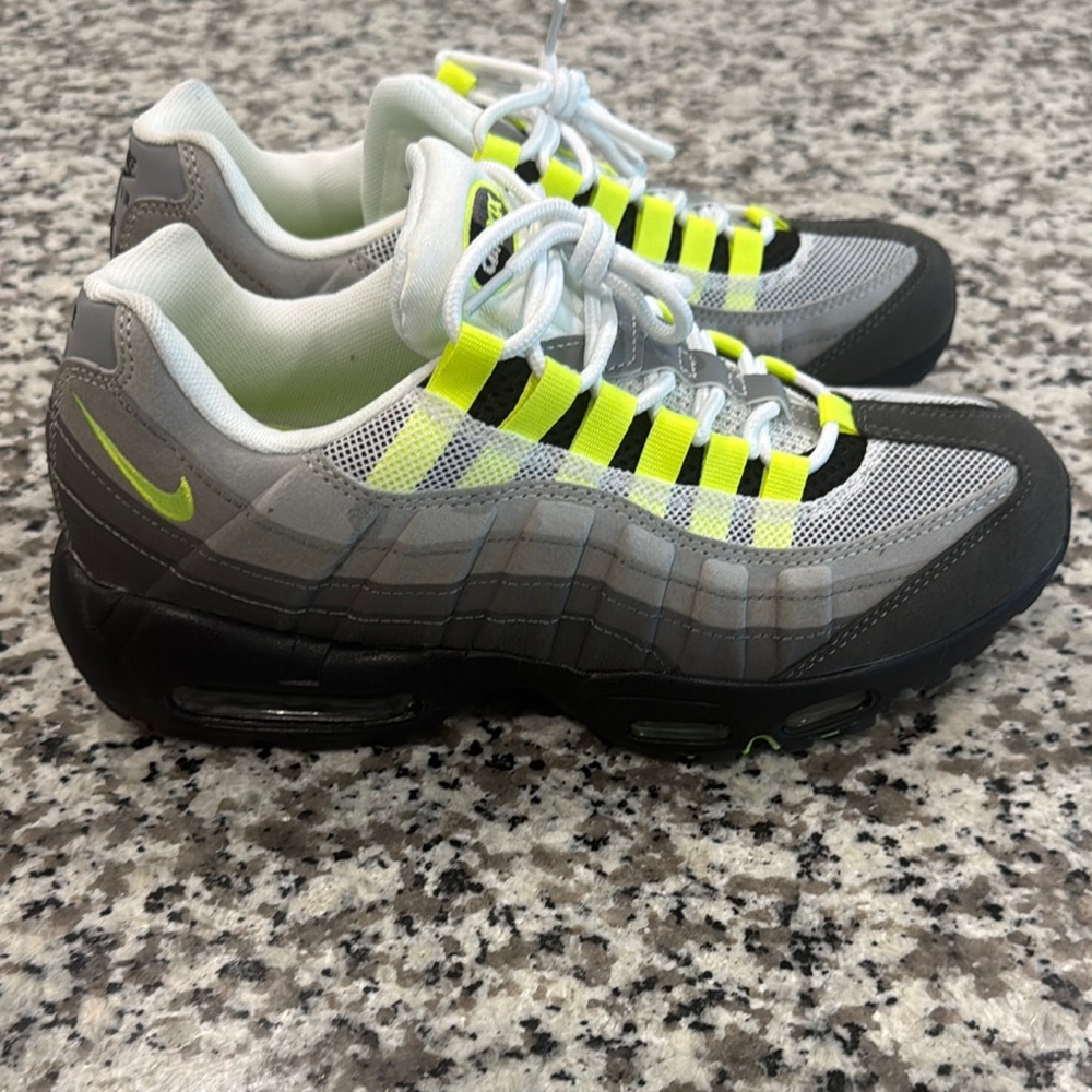 Nike Air Max 95 Gray and Neon Sneakers